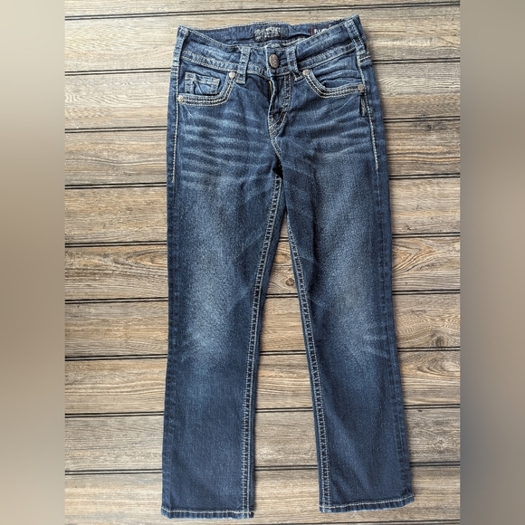 Silver Suki Fluid Denim Capris Size 26 - Picture 2 of 10